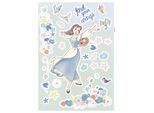 Wandtattoo KOMAR "Belle find your Wings - Größe 50 x 70 cm", bunt, B:50cm H:70cm, Folie, Wandtattoos, Wandtattoo, selbstklebend, Wandsticker, Kinderzimmer