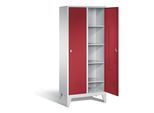 C+P Wäsche-Spind Classic, H1850xB810xT500mm, Front Rubinrot, Korpus Lichtgrau (8010-22B) ; C + P Möbelsysteme (8010-22B|S10023)