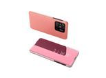 Hurtel Clear View Case Cover for Xiaomi Redmi 10C Cover with a Flap Pink