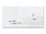 SIGEL Glas-Magnettafel Artverum, rahmenlos, freischwebend, inkl. 3 x Neodym-Magnete, B 910 x T 15 x H 460 mm, ESG, weiß