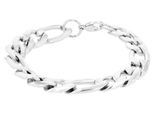 Armband ADELIA´S "Unisex Armband aus Edelstahl 21 cm", silber, Armbänder, Damen, 21cm, Edelstahl, Armband, Ideal zum Verschenken – schlicht und stilvoll