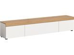 Lowboard HOME AFFAIRE "Svala, Breite 180 cm, 3 Klappen, 3 Fächer", weiß (weiß, artisan eiche nachbildung), B:180cm H:34cm T:33cm, Sideboards, Lowboard, 3 Klappen, Lowboard, TV-Möbel, Wohnschrank