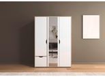 Drehtürenschrank RAUCH "Kleiderschrank Schrank Garderobe Wäscheschrank NARAI mit Schubladen", weiß (eiche artisan, alpinweiß), B:140cm H:194cm T:53cm, Holzwerkstoff, Schränke, Drehtürenschrank, Griffausfräsungen für eine grifflose Optik TOPSELLER MADE IN GERMANY
