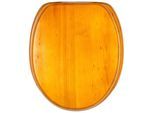 WC-Sitz SANILO "Holz", holzfarben, B:37,7cm L:47cm, WC-Sitze