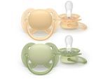 Philips Avent Ultrasoft SCF091/45 6-18 m tétine Neutral 2 pcs