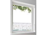 Querbehang HEINE HOME Gr. 3, weiß, bunt, B:90cm H:45cm, Polyester, Gardinen