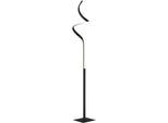 REALITY LEUCHTEN LED Stehlampe "Mira", schwarz (schwarz, weiß), 1, Ø 20,5cm H: 145cm, 1 Stk., Leuchten, mit Sensor Dimmer, Memoryfunktion, Touch-Steuerung, 3000K, 950 Lumen, LED Stehlampe