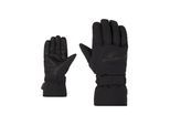 Skihandschuhe ZIENER "GORDANUS-Z AS glove man", Herren, Gr. 8, grau (schwarz.graphite), Obermaterial: 100% Polyester. Innenseite: 100% Polyester. Futter: 100% Polyester. Wattierung: 100% Polyester, Handschuhe Skihandschuhe