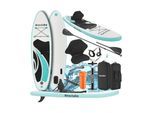 tectake® 2in1 Stand-Up Paddle Board, aus Drop-Stitch Material, Belastbarkeit 200 kg, 288 x 77 x 22,5 cm