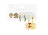 Kettenanhänger ADELIA´S "Damen Anhänger – Kleeblatt Anhänger aus Edelstahl", gold, Schmuckanhänger, Damen, Edelstahl, Kettenanhänger, Schöne Geschenkidee zum Geburtstag