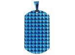 Kettenanhänger ADELIA´S "Unisex Anhänger aus Edelstahl", blau, Schmuckanhänger, Damen, Edelstahl, Kettenanhänger, Zum Verschenken – ideal zum einen besonderen Tag