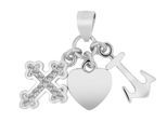 Kettenanhänger ADELIA´S "Damen Anhänger – Kreuz Kreuzanhänger aus 925 Silber", silber, Schmuckanhänger, Damen, Silber 925 (Sterlingsilber), Kettenanhänger, Eine schöne Geschenkidee für jeden Anlass