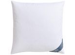Federkopfkissen HAEUSSLING "Kristall Edition", weiß, B:80cm L:80cm, Bezug: 100% Baumwolle. Füllung: 85% Federn, 15% Daunen, Kopfkissen
