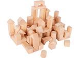 Spielbausteine SMALL FOOT "Holzbausteine, natur", beige (natur), Spielbausteine, Kinder, Holz, mit Beutel