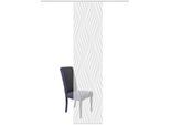 Schiebegardine VISION S "WAVE" Gr. 1, grau, B:60cm H:260cm, Polyester, Gardinen, HxB: 260x60, Schiebevorhang Bambusoptik Digitaldruck