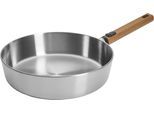 Schmorpfanne WOLL "Logic Steel", silber (silberfarben, natur), H:7cm Ø:28cm, Pfannen, Schmorpfanne, 5-Schicht-Aufbau