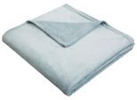 Wohndecke OTTO HOME "Jil", blau (eisblau), B:150cm L:200cm, Kunstfaser, Wohndecken, Wohndecke, aus super weichem Kuschelfleece, Kuscheldecke, Premium Qualität