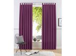 Vorhang OTTO HOME "Raja" Gr. 2, lila (beere), B:140cm H:175cm, Polyester, Recyceltes Material, Gardinen, Vorhang, 2er-Set, Bestseller, einfarbig, modern, pflegeleichte Mikrofaser, Topseller
