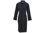 Unisex-Bademantel CARL ROSS "41110" Gr. L, blau (night blau), L, Walkfrottier, Hausmäntel, Unisex-Bademantel, Midilänge