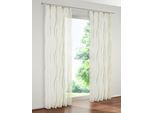 Gardine OTTO HOME "Dimona" Gr. 5, beige (creme, grün), B:140cm H:265cm, Voile, Polyester, Gardinen, Gardine, 2er-Set, Bestseller, Polyester, Wellen, Topseller