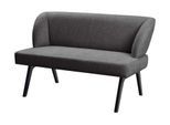 Bank OTTO HOME "Aretha Küchenbank, Polsterbank, Esszimmerbank, Breite 140 cm", schwarz (jet schwarz, schwarz), B:140cm H:86cm T:68cm, Holzwerkstoff, Massivholz, Polyester, Polyurethan, Sitzbänke, Bank, Moderne Bank in tollen Farben, Nosagfederung, anzahl Sitzplätze: 2