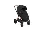Kikkaboo Kinderwagen Kara 2 in 1 Babywanne, Sportsitz, Wickeltasche, Federung schwarz