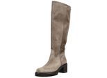 Stiefel GABOR "Gabor Stiefel Veloursleder", Damen, Gr. 39, braun, grau, Veloursleder, Schuhe Stiefel