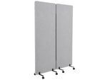 Trennwand Flexmiut Hellgrau ca. 60x177x35cm