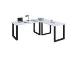 Eckschreibtisch Lona Schwarz/Weiß ca. 160x80x76cm
