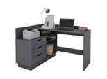 Eckschreibtisch Belfast Anthrazit ca. 129x83,5x105cm