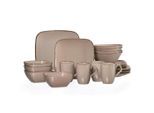 Ritzenhoff Breker Kombiservice Casa, Braun, Keramik, 20-teilig, Uni, 375 ml,625 ml, Lfgb, handbemalt, Essen & Trinken, Geschirr, Geschirr-Sets, Kombiservice