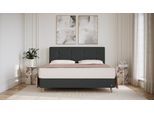BRUNO Boxspringbett Prestige 200x200cm in Schwarz | 6 Farben & 4 Kopfteile wählbar | Luxus 27 cm Pulse-Latex-Matratze | Made in Germany