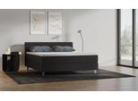 BRUNO Boxspringbett Premium 160x200cm in Schwarz | Matratzen-Härtegrad: Links H2 / Rechts H3 | mehrfach ausgezeichnet in Design & Qualität