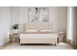 BRUNO Boxspringbett Prestige 180x200cm in Beige | 6 Farben & 4 Kopfteile wählbar | Luxus 27 cm Pulse-Latex-Matratze | Made in Germany