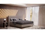 BRUNO Boxspringbett Prestige 160x200cm in Taupe Grau-Beige | 6 Farben & 4 Kopfteile wählbar | Luxus 27 cm Pulse-Latex-Matratze | Made in Germany