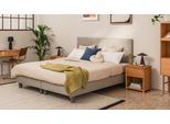 BRUNO Boxspringbett Komfort 160x200cm in Hellgrau | höchster Schlafkomfort zum besten Preis