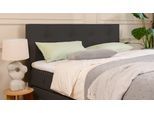 BRUNO Boxspringbett Premium mit Bettkasten 180x200cm in Schwarz | Matratzen-Härtegrad: Links H2 / Rechts H3 | extra viel Stauraum & individuell konfig