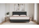 BRUNO Boxspringbett Prestige 160x200cm in Schwarz | 6 Farben & 4 Kopfteile wählbar | Luxus 27 cm Pulse-Latex-Matratze | Made in Germany