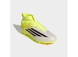Fußballschuh ADIDAS PERFORMANCE "F50 LEAGUE MID CUT FIRM GROUND / MULTI GROUND KIDS", Mädchen, Gr. 32, team solar gelb 2, core schwarz, lucid rot, Synthetik, Textil, Schuhe Fußballschuh, für viele verschiedene Böden geeignet, für Kinder & Jugendliche