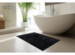 Badematte KAYOOM "Badematte Fresh Step 525", schwarz, (50cm x 90cm ), 1 Stk., Polyester, Badematten, Badematte, Kurzflor