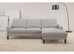 Ecksofa HOME AFFAIRE, grau (light, grau), B:244cm H:86cm T:164cm, 100% Polyester, Sofas, Ecksofa, inkl. saugroboterfreundliche Höhe & schmale Armlehnen