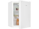 Exquisit Mini-Kühlschrank KB60-V-091E, 50 l, ohne Gefrierfach, 2 Ablagen, freistehend, weiss