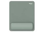 Fellowes Mauspad Breyta, mit Handgelenkauflage und Microban®-Schutz, Gummi, B 200 x T 240 x H 17,5 mm, salbeigrün