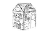 Bankers Box Spielhaus XL Geburtstag, FSC-zertifizierte Wellpappe, weiss, ab 3 Jahren, B 813 x T 813 x H 1213 mm, weiss