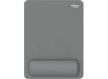Fellowes Mauspad Breyta XL, mit Handgelenkauflage und Microban®-Schutz, Gummi, L 280 x B 210 x H 17,5 mm, grau