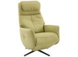 Xora Massagesessel, Olivgrün, Metall, Textil, Leder, Echtleder, Rindleder, 77x113x90 cm, Relaxfunktion, Liegefunktion, Netzbetrieb, Massagefunktion, Wohnzimmer, Sessel, Massagesessel