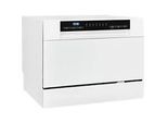 Exquisit GSP206-030D Tischgeschirrspüler, 55 cm breit, Power+ Kurzprogramm, ECO Modus, weiss