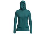 Icebreaker - Women's Merino 260 Quantum IV L/S Zip Hoodie - Merinohoodie Gr M blau/türkis