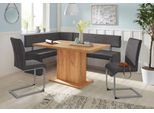 Eckbank OTTO HOME "Charissa", schwarz (schwarz (arizona 4420)), B:190cm H:90cm T:140cm, Holzwerkstoff, Massivholz, Sitzbänke, Eckbank, in 3 Größen, verschiedene Qualitäten