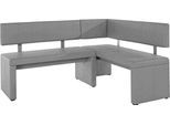 Eckbank OTTO HOME "Charissa", grau (hellgrau (capulet 4003)), B:170cm H:90cm T:140cm, Holzwerkstoff, Massivholz, Sitzbänke, Eckbank, in 3 Größen, verschiedene Qualitäten